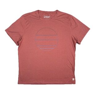 Marine Layer T Shirt Mens XL Salmon Red Weekend Sport Crew Graphic Performance